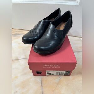 Rockport Women's Black Leather Loafers
